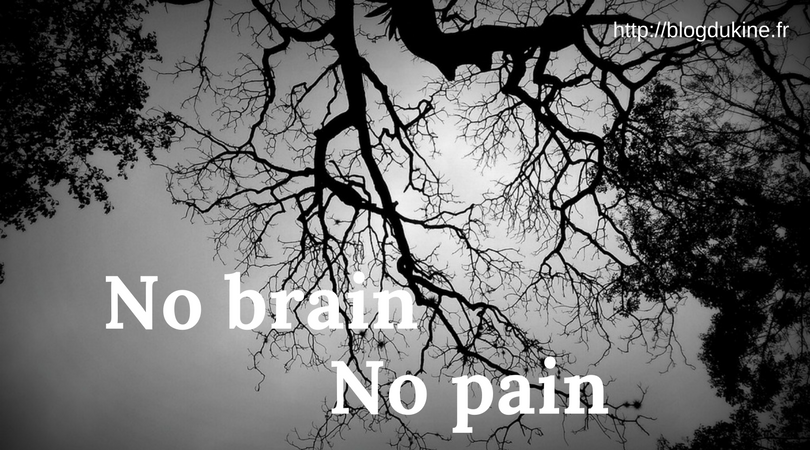 No brain No pain
